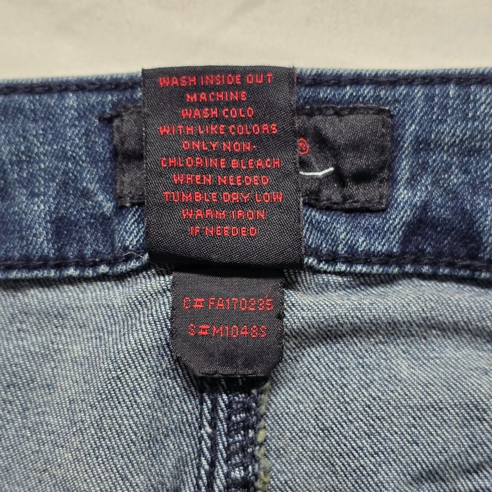 Earl Jeans Embroidered Black Floral Design Dark Denim Skinny Ankle Womens Size 8 - Picture 8 of 13